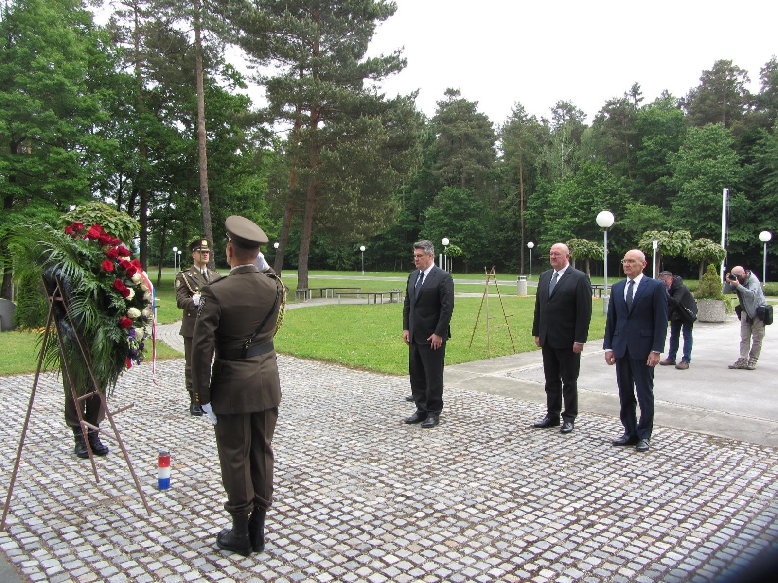 Obisk predsednika Republike Hrvaške Zorana Milanovića ob spominu na žrtve pobojev po drugi svetovni vojni